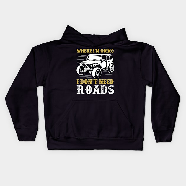 Where I,m Going Cars Kids Hoodie by Socity Shop